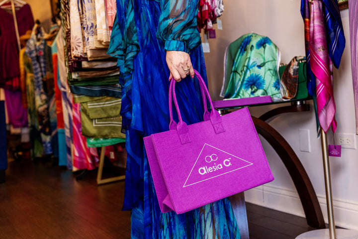 FELT+LOGO Full Color Custom Printed Canvas Tote Bag - Random Sample