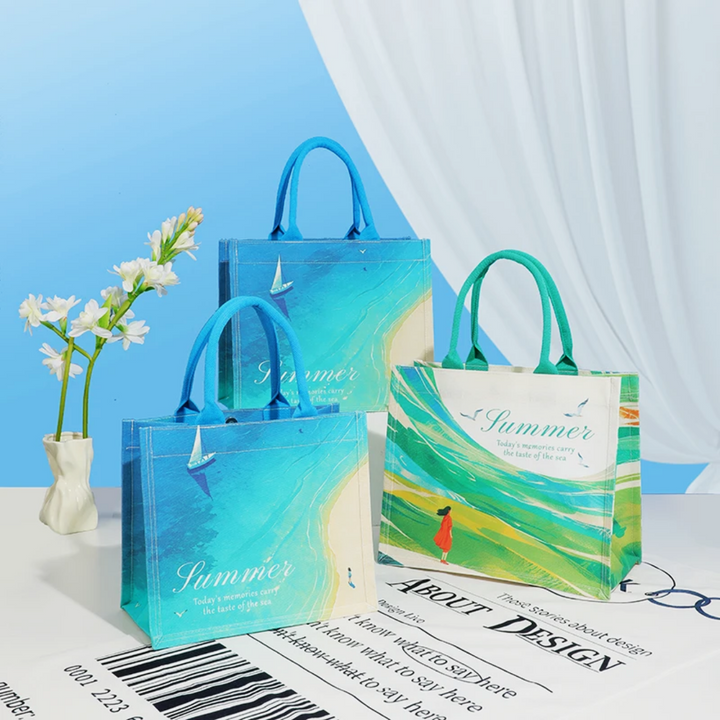 ART+LOGO Full Color Custom Printed Canvas Bag -Random Sample