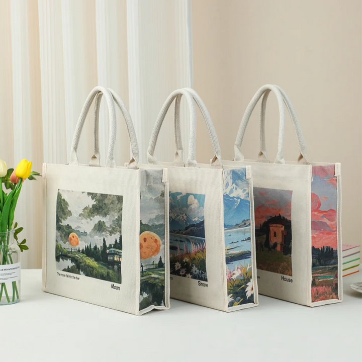 ART+LOGO Full Color Custom Printed Canvas Bag -Random Sample