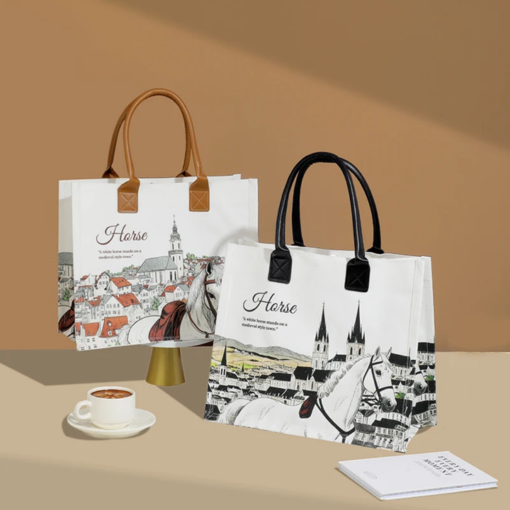 ART+LOGO Full Color Custom Printed Canvas Bag -Random Sample