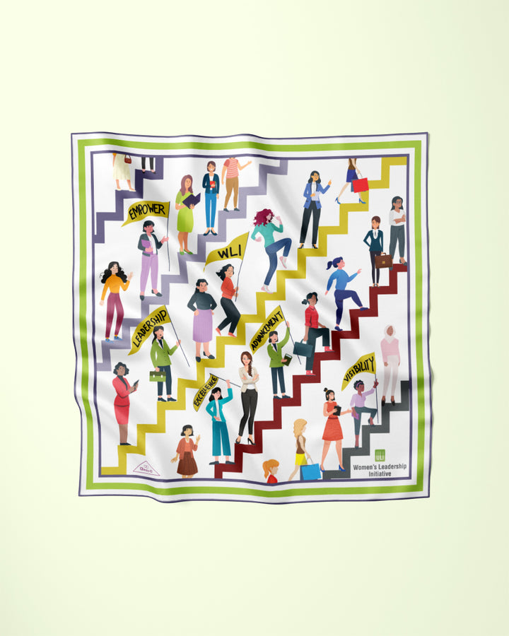 CUSTOM PRINTED Polyester Satin Scarf 21"x21" - Random Sample