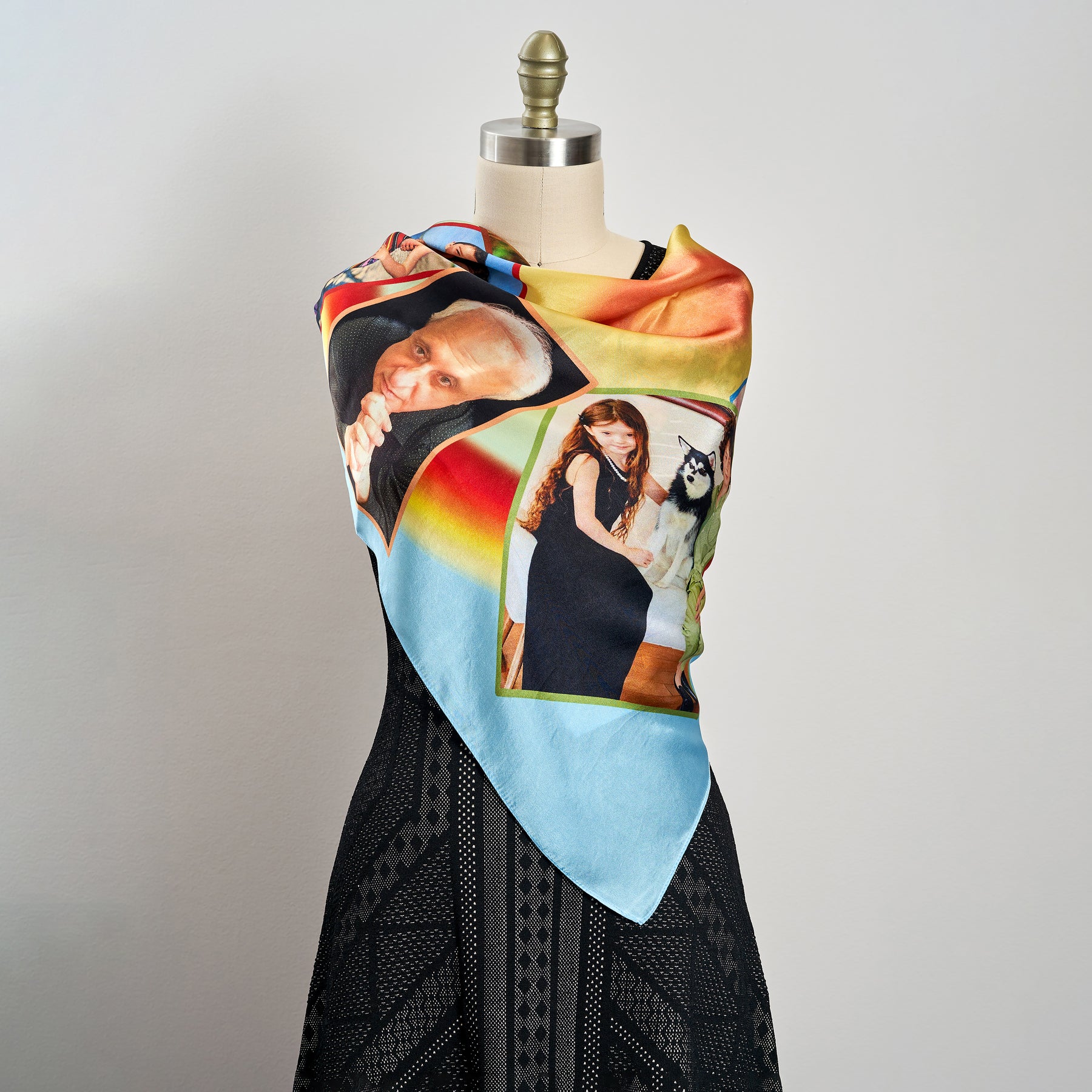 Custom Printed 100% Silk or Polyester Scarf - Random Sample – art4brand