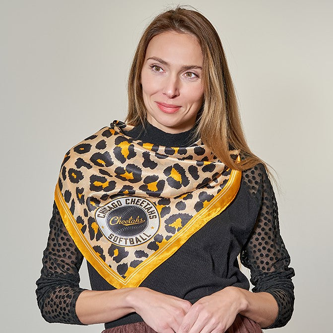 custom printed 100% silk square scarf with logo branded corporate promotional accessories design studio factory in USA by Alesia Chaika Art 4 Brand Art4Brand.com